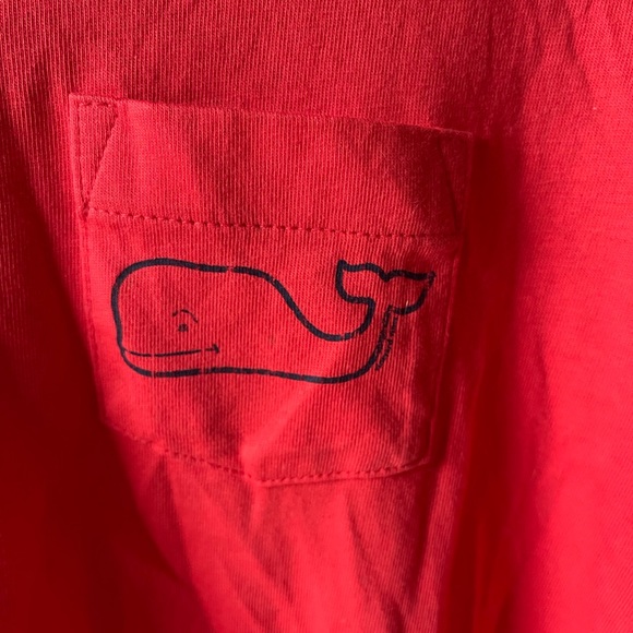 Vineyard Vines Red Long Sleeve Tee - Picture 3 of 5